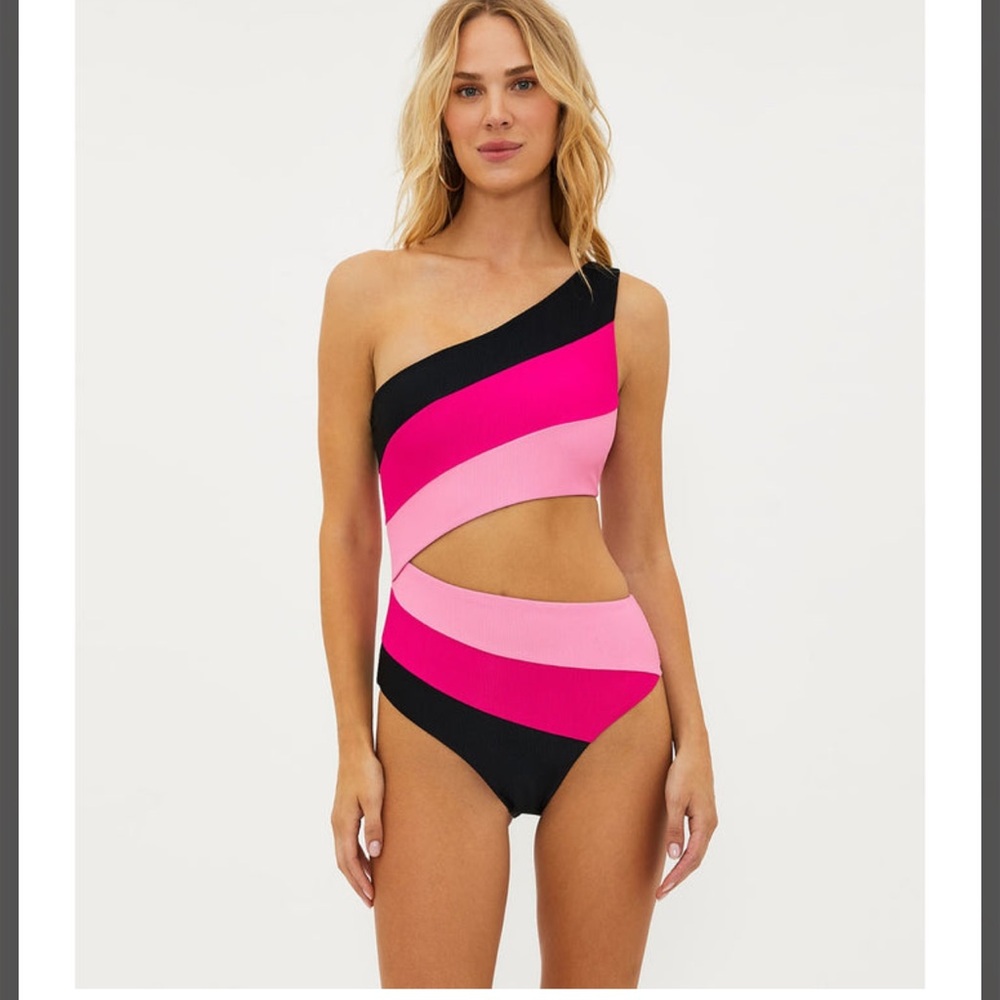 NWT BEACH RIOT Joyce One-Piece Swimsuit-Amour Colorblock - Size XS
